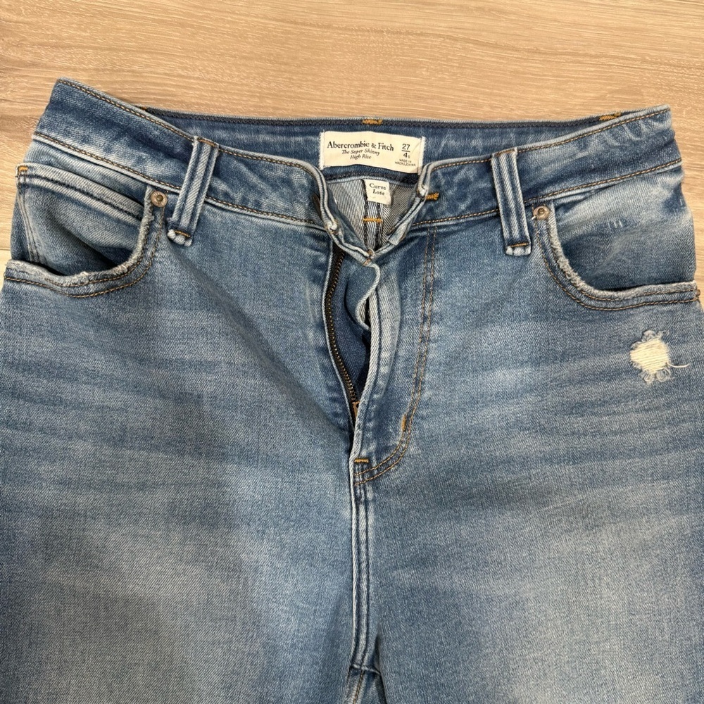 Abercrombie & Fitch Super Skinny High Rise Jeans – Size 27 Short - Picture 5 of 9